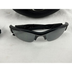 Oakley Half Jacket 2.0 XL Sunglasses Black Grey Polarized Used